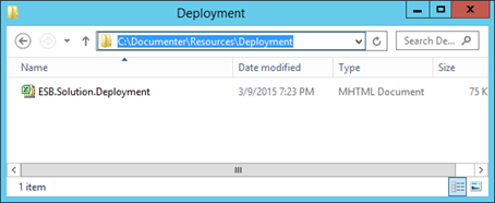 Settings File for Deployments included in documentation